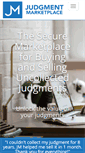Mobile Screenshot of judgmentmarketplace.com